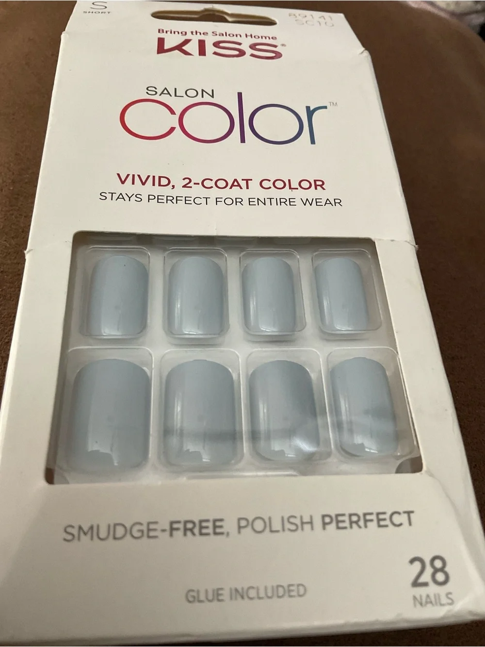 Kiss Salon Color Press-On Nails in Pale Blue